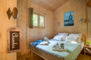 Nantes Camping - Hébergement - La Cabane du Voyage - Chambre double