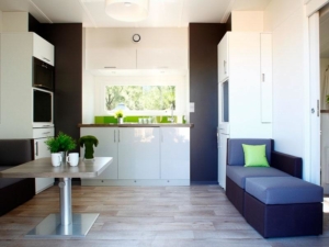 Nantes Camping - Hébergement - Cottage Carrousel - Cuisine