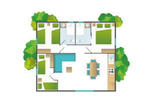 Plan du cottage Royal