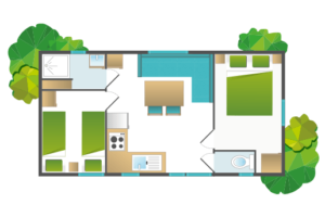 Nantes Camping - Cottage Saint Michel - Plan