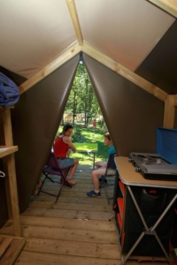 Nantes Camping - Hébergement - Tente Nomad - Intérieur